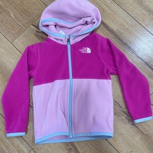 The North Face Kids Pink Fleece Hoodie